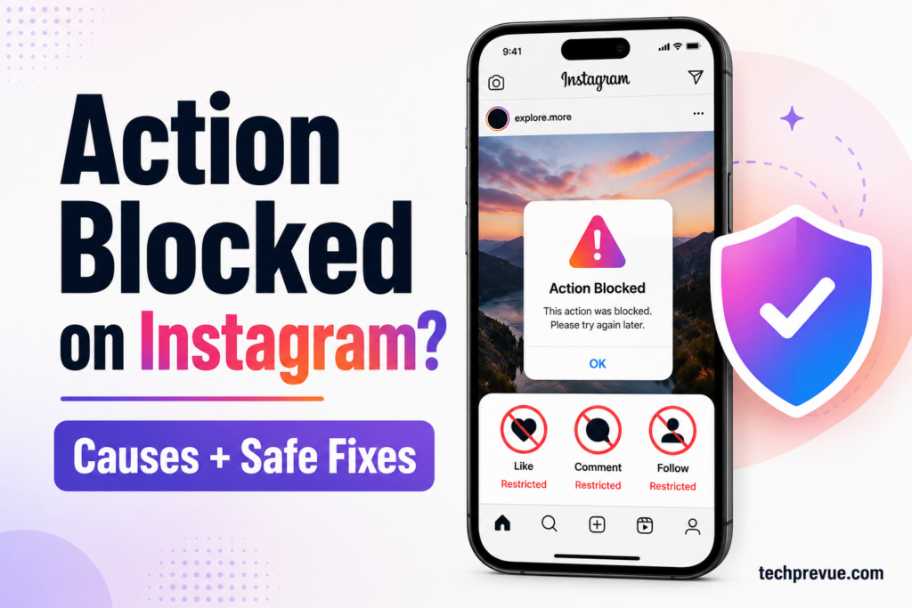 Action blocked on Instagram – 12 safety steps