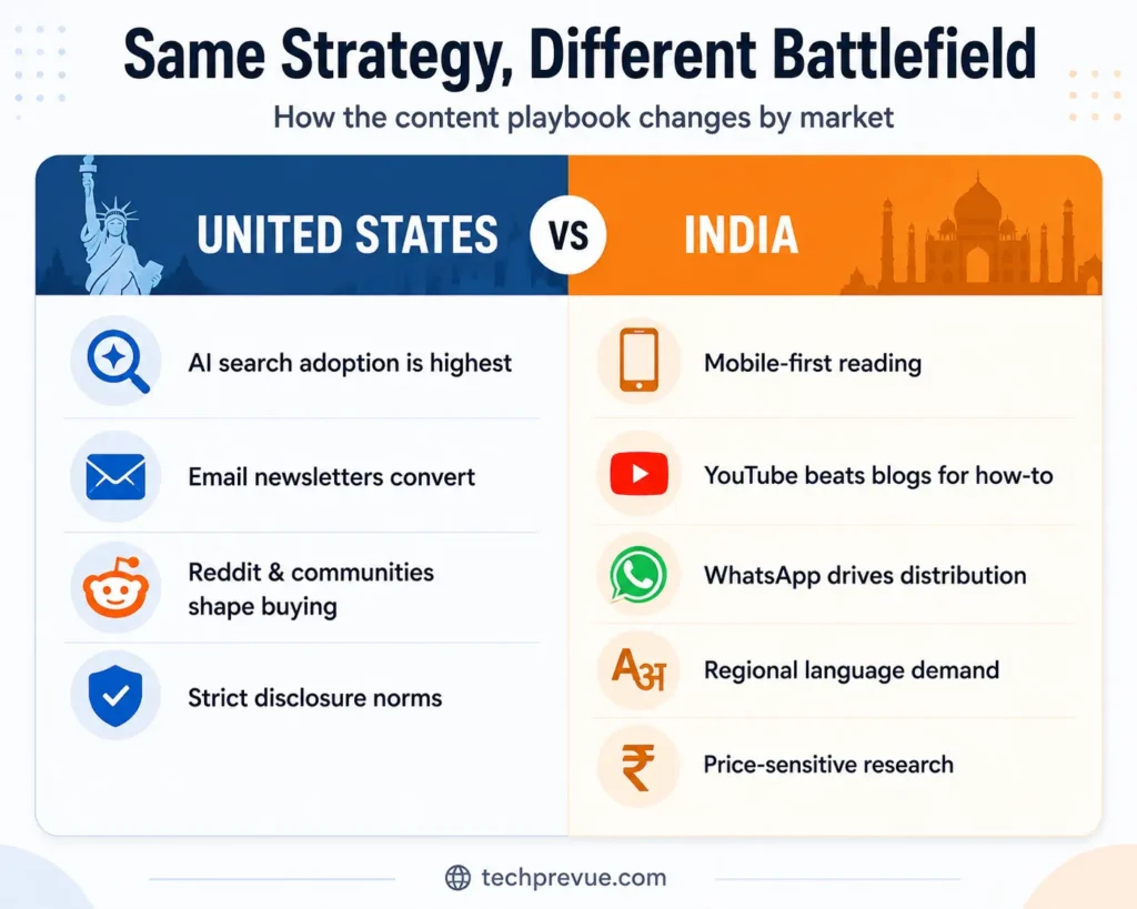 US Vs. India Content Playbook