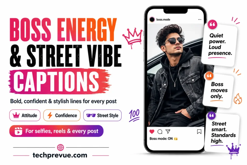 Boss energy street vibe captions for Instagram