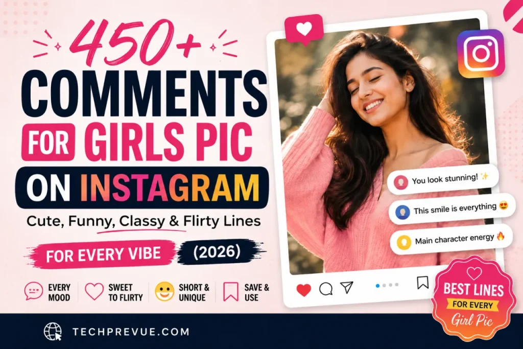 Comment for girls pic on Instagram