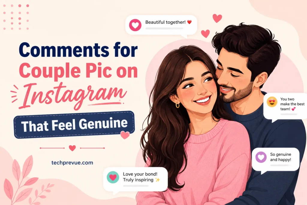Comments for couple pic on Instagram