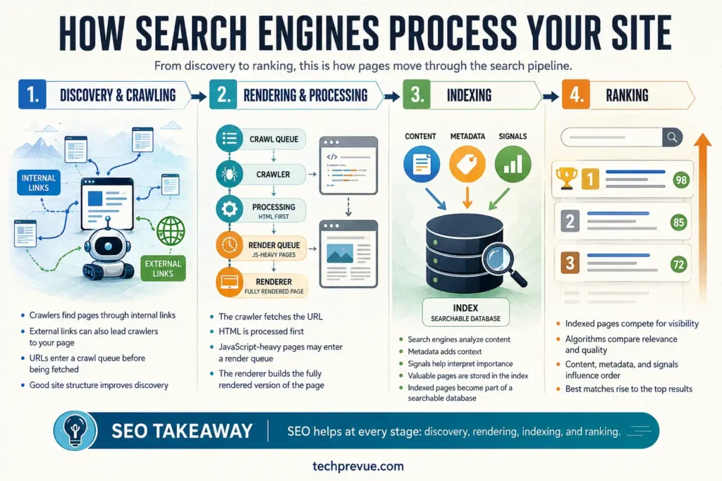 How search engine process a website How search engine process a website