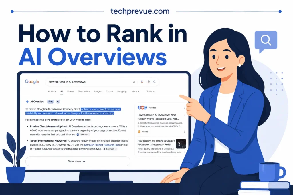 How to rank in AI overviews How to rank in AI overviews