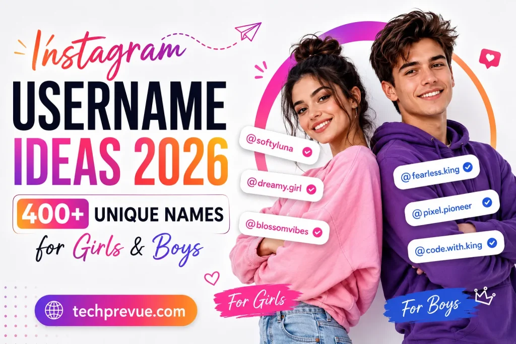 Instagram Username Ideas for girls and boys