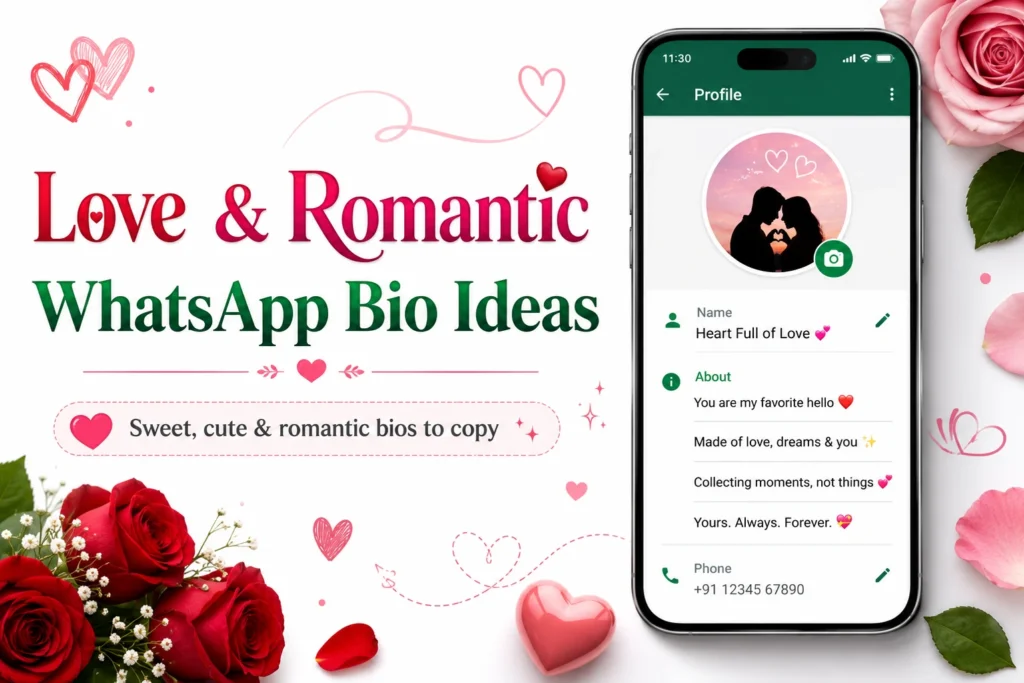 Love romantic WhatsApp bio ideas