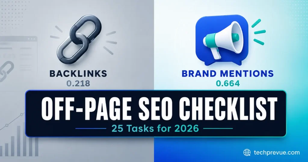 Off-page SEO checklist techprevue
