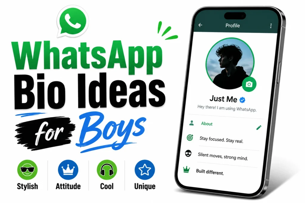 WhatsApp bio ideas for boys
