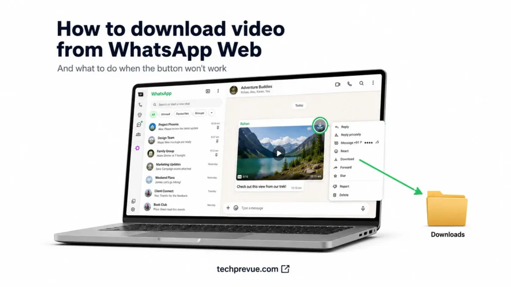 How to download videos from WhatsApp Web
