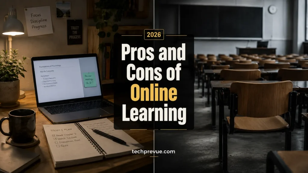Pros and cons of online learning featured