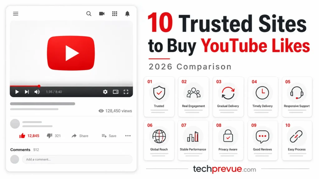 10 Trusted Sites to Buy YouTube Likes